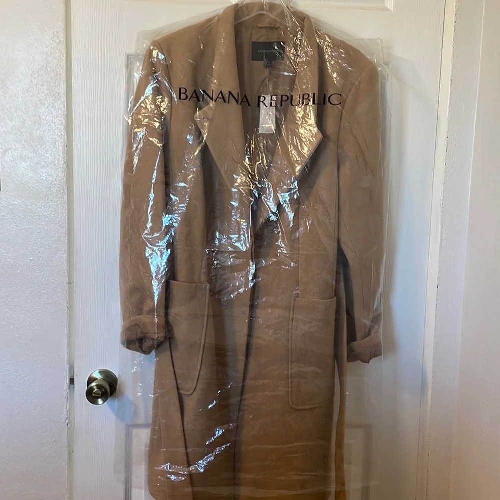 NWT! Banana Republic Factory Long City Coat - Picture 3 of 7